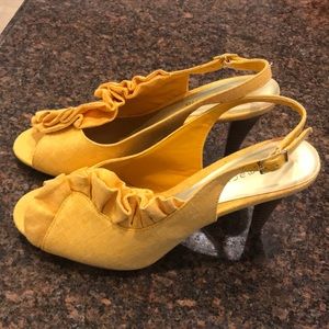Ann Marino mustard heels